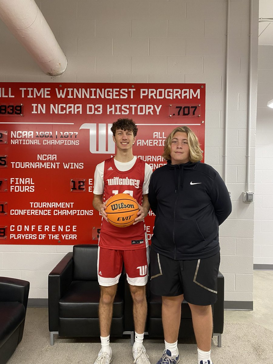 TJDonnelly6's tweet image. Had a great visit today at Wittenberg University! Thank you to coach @adam__beam and head coach @matt_croci for having me!