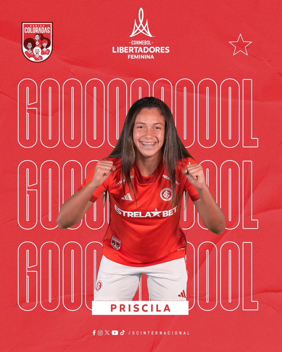 FUUULMINANTES!!! PRISCILA MARCA O QUARTO GOL DAS @GuriasColoradas! VAAMOS, IIIINTER!!! 🇦🇹 #GuriasColoradas 📻 internacional.com.br/radiocolorada