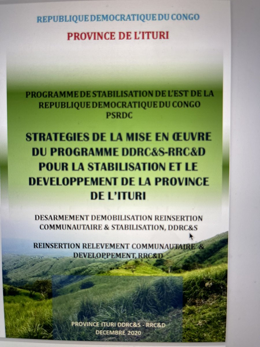 JeanBamanisa's tweet photo. Depuis le début de l’ES, j’ai toujours dit que le rétablissement de la situation sécuritaire prendra qlq années pour être résolues,
Qu’il fallait que les civils membres du GouvProv ( ministres provinciaux) réintègrent,
Et que la sortie soit graduelle dans 1 période transitionnelle d’exception !

Le Commandant Suprême @fatshi13 est allé dans ce sens , nous l’en remercions !
Aussi, que certains politiques qui avaient tellement milité pour ces mesures d’exception prennent dorénavant la peine d’imaginer sur le court et moyen terme les conséquences de ce type de proposition !
Il reste que le législateur et l’exécutif coulent sous forme de loi et avec un TDR assorti d’un calendrier clair, 
Les responsabilités des hommes en uniformes et ceux des civils !
Le GAR, Gestion axée sur les résultats avec évaluations journalières devrait permettre de ne pas laisser les gestionnaires militaires se perdre dans la gestion politico-administrative ou économique !

Puisse également les populations et les politiques se mobiliser pour anéantir tous les rebelles :
Desolidarisation
Dénonciation
Résistance populaire
Neutralisation des rebelles (même au sein d’un même foyer) 

Le plan des 3 Gouverneurs mérite d’être mis en œuvre !

@Presidence_RDC 
@PrimatureRDC 
@VPMDefenseRdc 
@VPM_MINTERSECAC