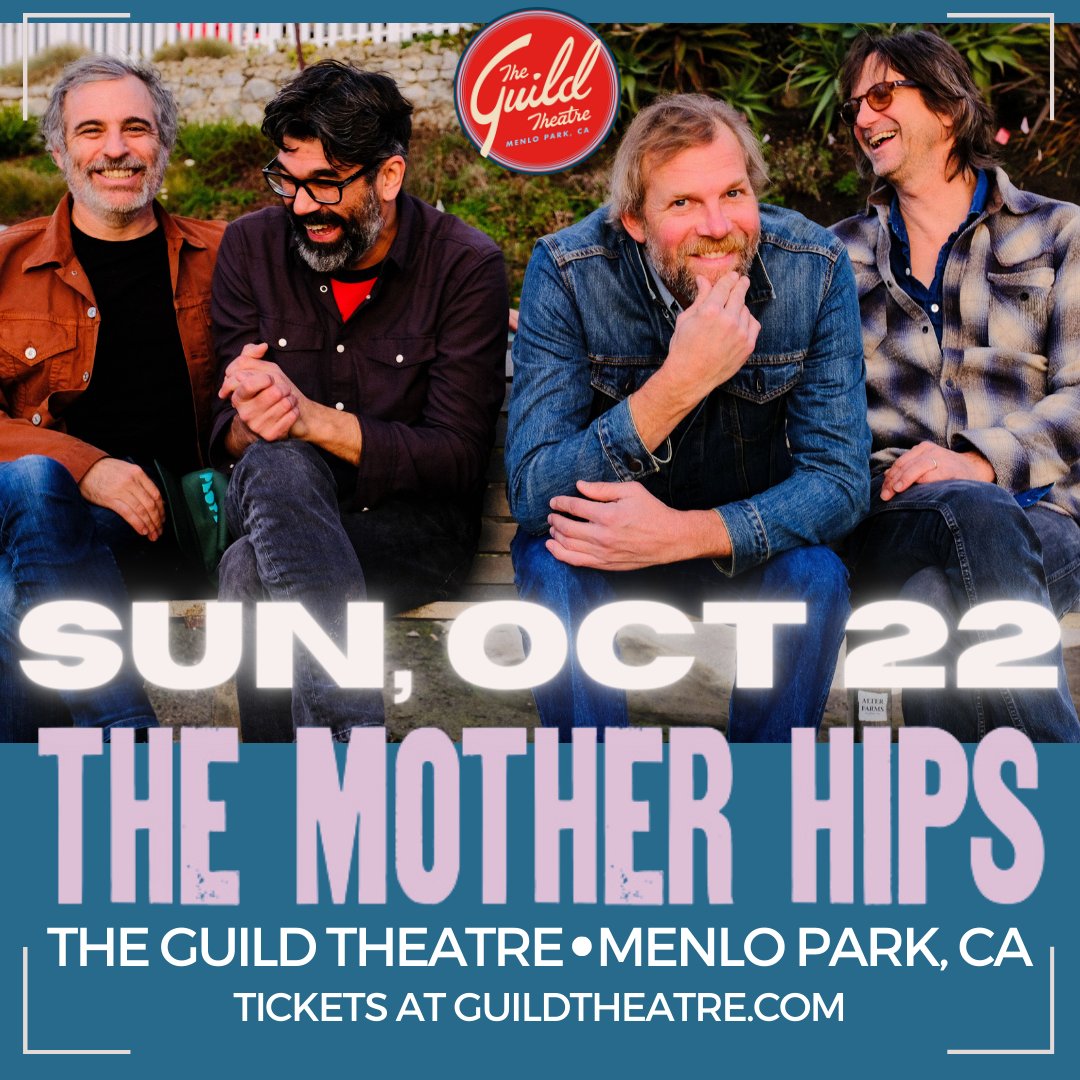 See <a href="/motherhips/">Mother Hips</a>  &amp; their West Coast rock at The Guild Theatre on SUN, OCT 22 🎸 🔊 🏙 Their unique mix of California boogie, power pop, psych, Americana, and jam rock will have your hips shaking. Get tickets now!

🎟 >> bit.ly/twMOTHERHIPS
Doors 7PM // Show 8PM