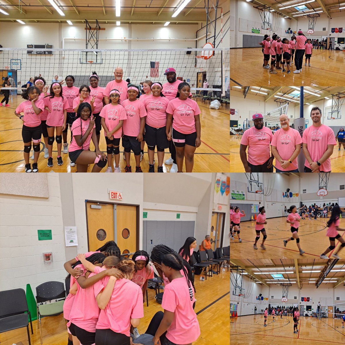 We are so proud of our volleyball community for supporting cancer awareness. Both teams wore pink and showed tremendous sportsmanship! Way to go, Global! Thank you, Coach Carlson and Coach James!! #stempride🌱 @STEMEdCT @msboratko @corinne_barney @HartfordSuper @HPSArtsWellness