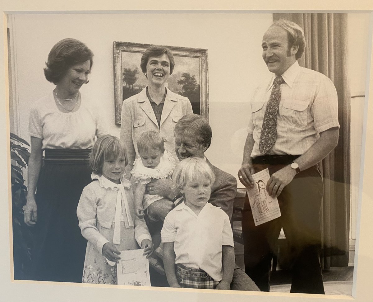 CarolineHurdUW's tweet photo. When my mom was pregnant w/ me Pres Carter stayed w/ my family and we returned later for a visit to the WH. We were raised on values of community/connection. As a #PalliativeCare and #hospice doc, I love watching him teach our country how to live well thru the end. @CarterCenter https://t.co/xAw99U0TjM