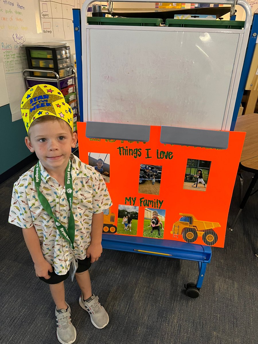MsCrowKinder's tweet photo. We have loved learning about our new ⭐️ of the Week! #bengalpride https://t.co/pDYW4HwuoU