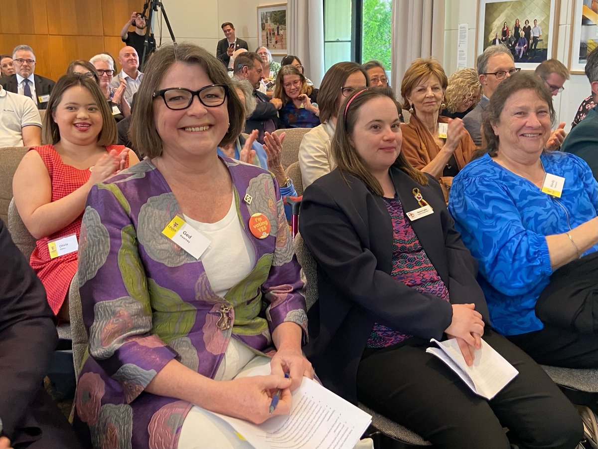 DownSyndromeAu's tweet photo. The @3DN_UNSW Centre of Excellence in Intellectual Disability is being launched as we speak! 🎉

DSA's Health Ambassador, Naomi Lake, and Minister Kearney have been addressing the crowd as part of the event. https://t.co/1lKduteHg7