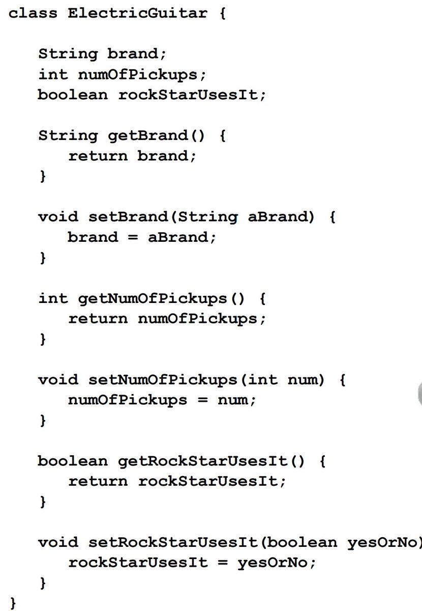 appdevwizard's tweet image. Getters and Setters let you, get and set things. #java