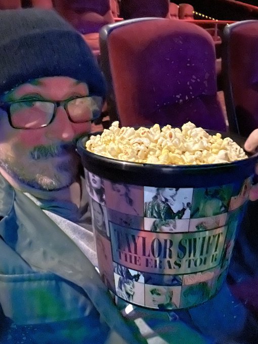 Who else is seeing the horror film When Evil Lurks, with the collectible Taylor Swift bucket? https://t<a href="/tag/c2e2"class="tags"><span>#c2e2</span></a>