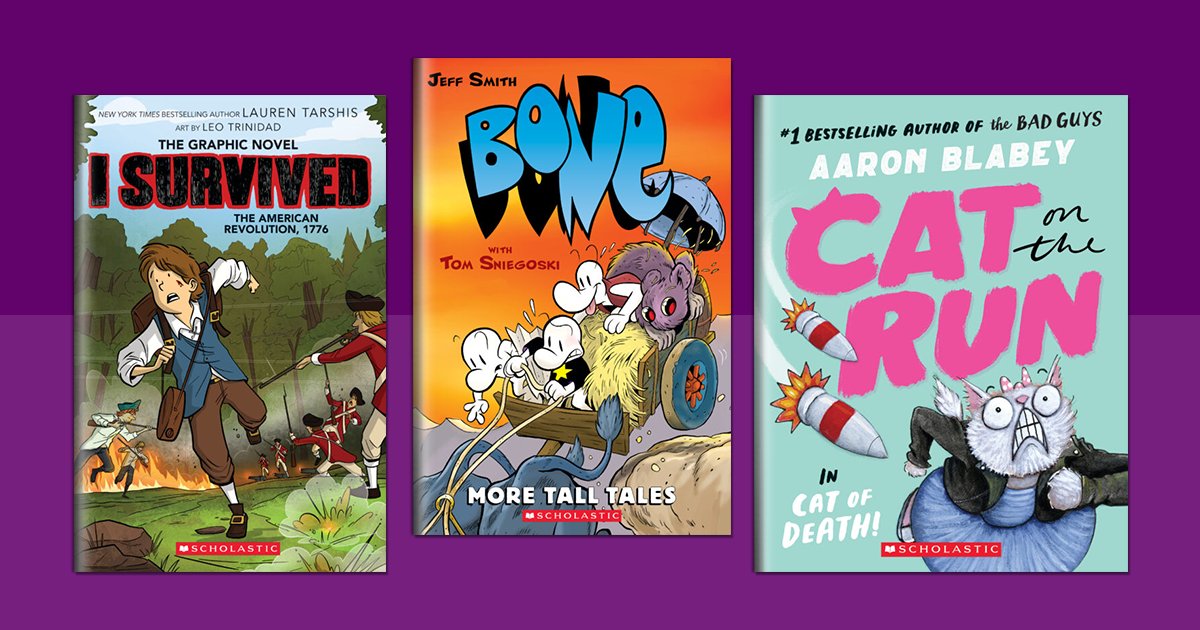 ScholasticEdu's tweet photo. 🧑🌾 Stock your bookshelves with these fresh graphic novels and comics to keep students reading all year long! https://t.co/nzMyqy5Z1e
#TeachGraphix week is October 16-20! https://t.co/hpLMVmeVj0