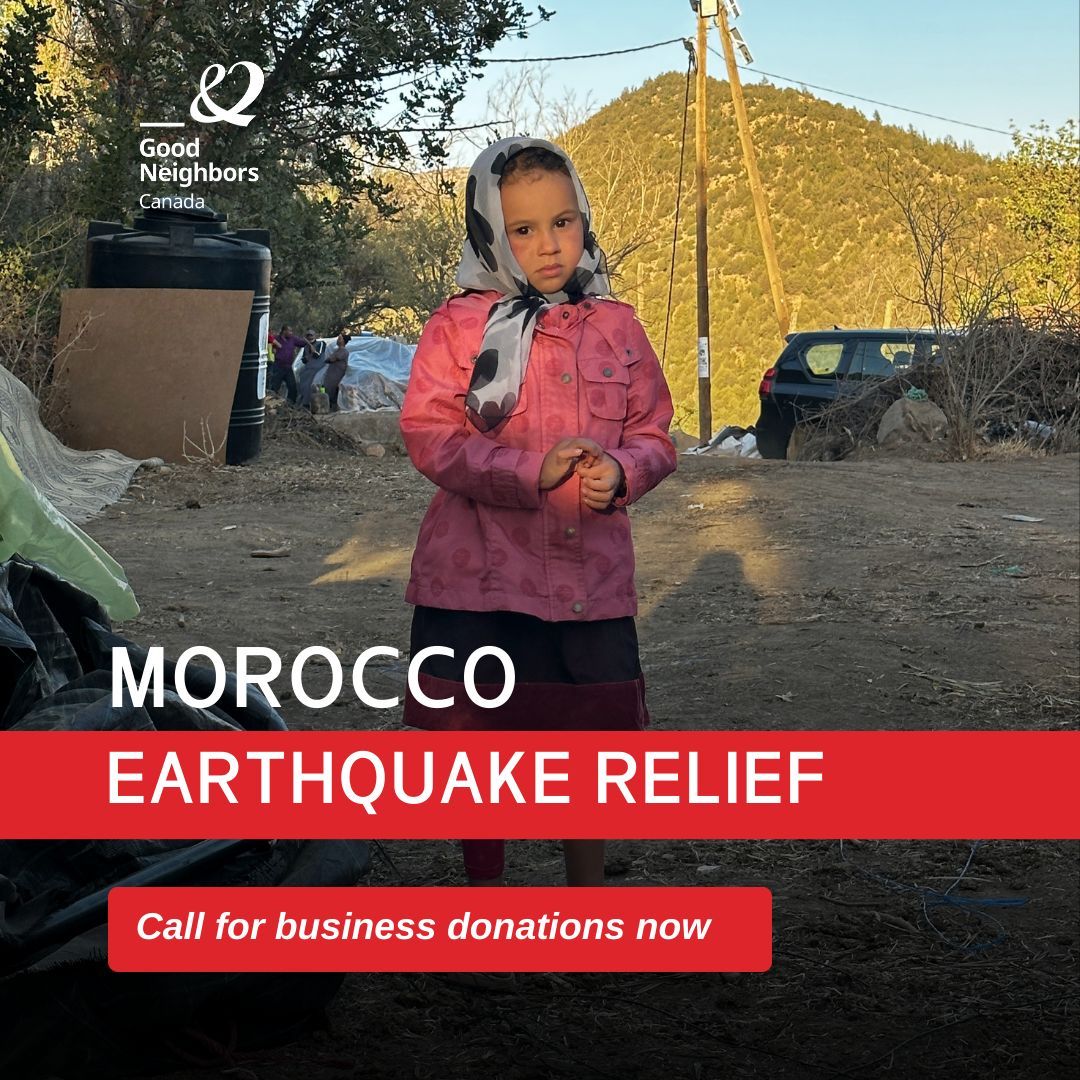 hellogncanada's tweet photo. Help us make a difference in Morocco 🇲🇦! The September 8th earthquake devastated lives. We're on the ground, providing aid, psychosocial support, and winter essentials. 🧥❄️ Join us - donate bulk winter items or email hello@gncanada.ca. Together, we keep our neighbors warm. 💙 https://t.co/wEzMU2Q70E
