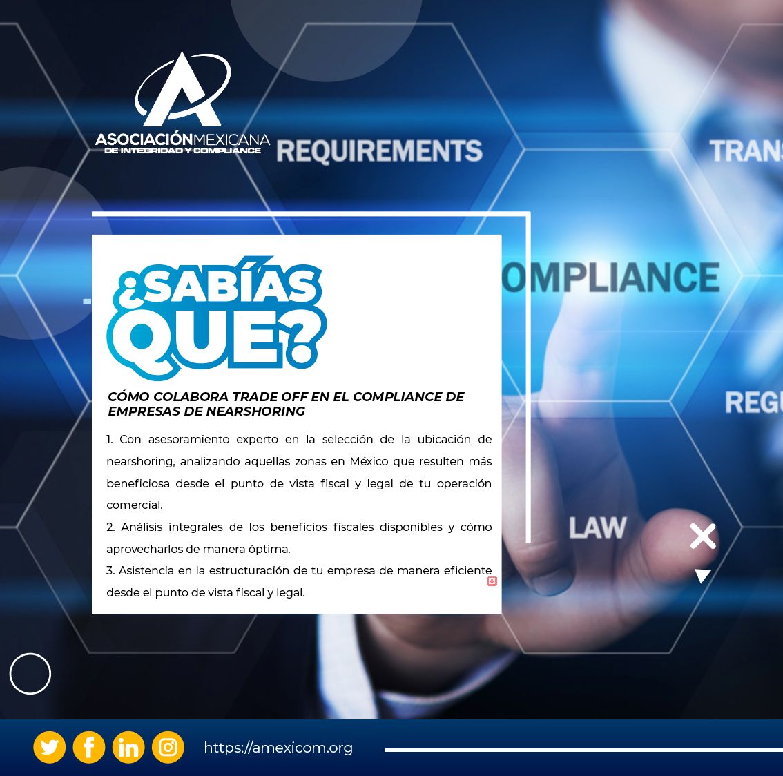 ¡Seguimos trabajando para acercarnos más a ti!
#AMEXICOM
#SabiasQue