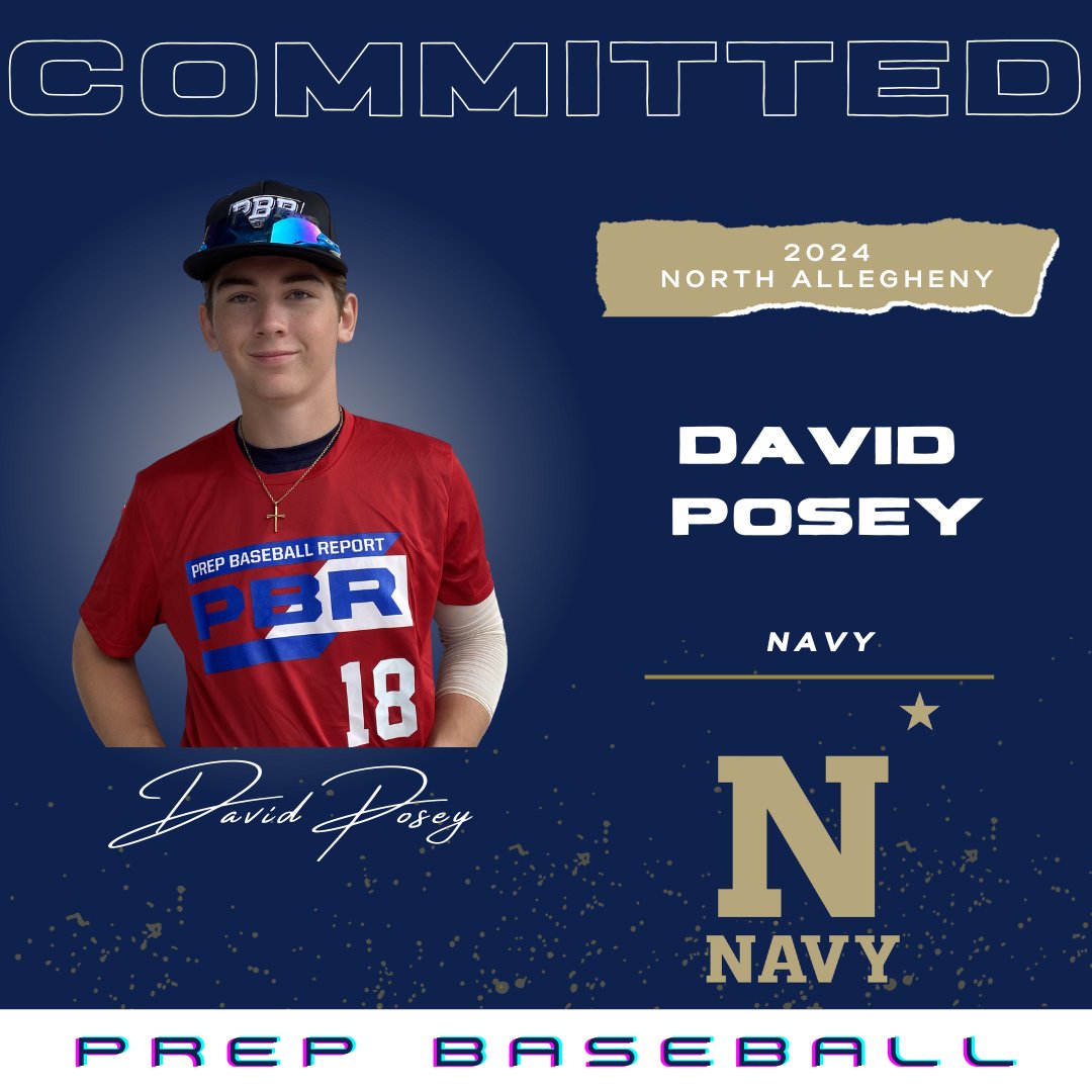 🚨Commitment Watch🚨 2024 RHP|1B David Posey (North Allegheny) has committed to Navy #congrats @DavidPosey3 | @navybaseball | #committed