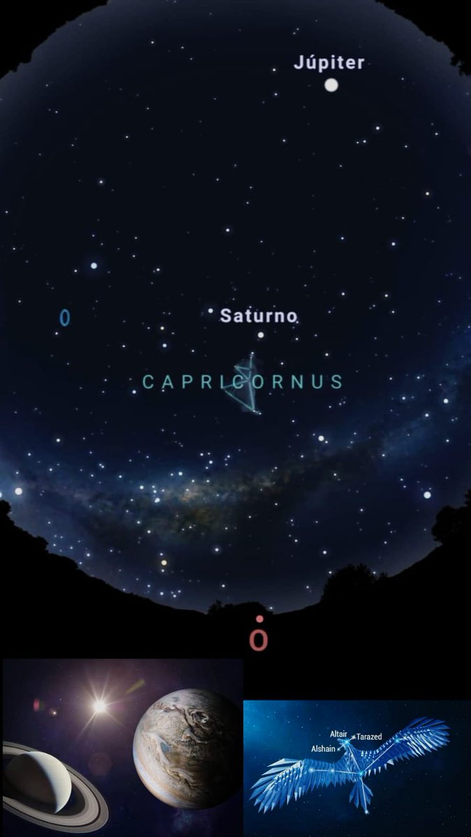 Grupo de astronomia da UFMG apresenta:
✨ Efemérides do dia 12/10/23 ✨

Júpiter e Saturno estão visíveis no céu de uma forma espetacular! Altair a estrela mais brilhante da constelação da Águia estará no céu. Alpha Centauri estará ao sul e muito visível!