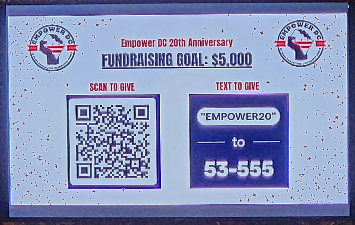 WeActRadio's tweet image. 'We are not an organization afraid of a big fight! We believe #housing is #HumanRights" - Parisa Norouzi Executive Director @EmpowerDC 
20th Anniversary Celebration @EatonWorkshop #202creates #dosomething