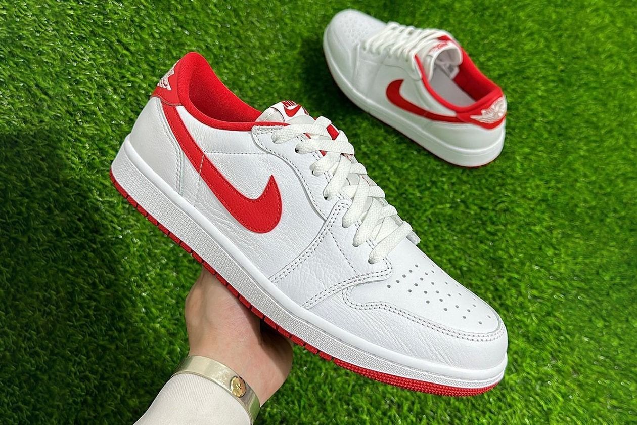 Jordan 1 retro shop low white varsity red