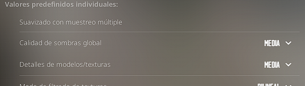threefasic's tweet photo. @CounterStrike bug, i can´t select the antialising  and my fps drops down drastically in every  map. Please fix it! I was playing on 120-150fps before the update, now 50fps or even 40fps https://t.co/aE74Pb5w2M