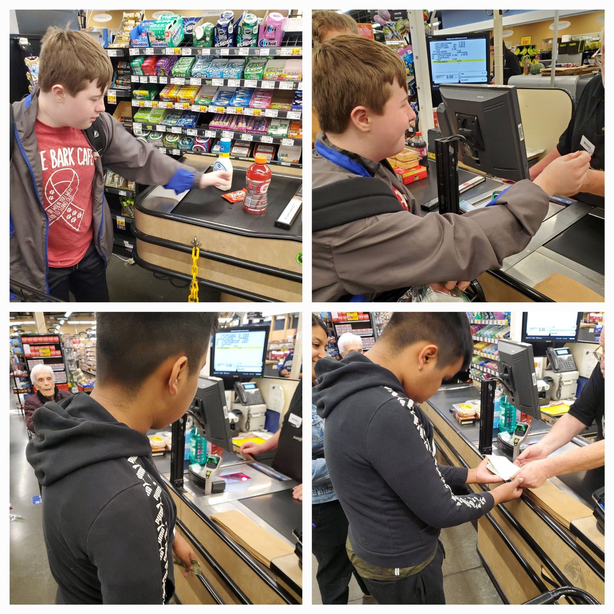 Our community trips teach us so many different skills. We learn to shop with our list, put our groceries on the belt and pay for our own items. It's wonderful to watch our students do these tasks all on their own!
#d45schools
#d45jackson
#JAJaguarsROAR