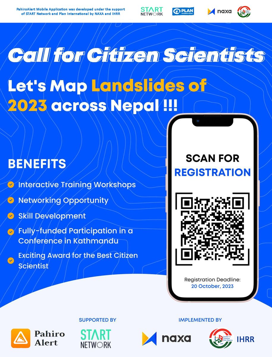 📷Exciting Opportunity Alert!📷 Are you enthusiastic about becoming a citizen scientist? Let's continue our efforts on preparing spatial landslide inventory initiated by the 'Pahiro Alert' from 2021. Registration Link: docs.google.com/forms/d/e/1FAI…