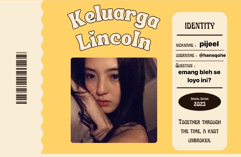 hy ol salken sori idol baru onlen,btw mari bekawan 🤚🏻 lincoln? jaya jaya loyo