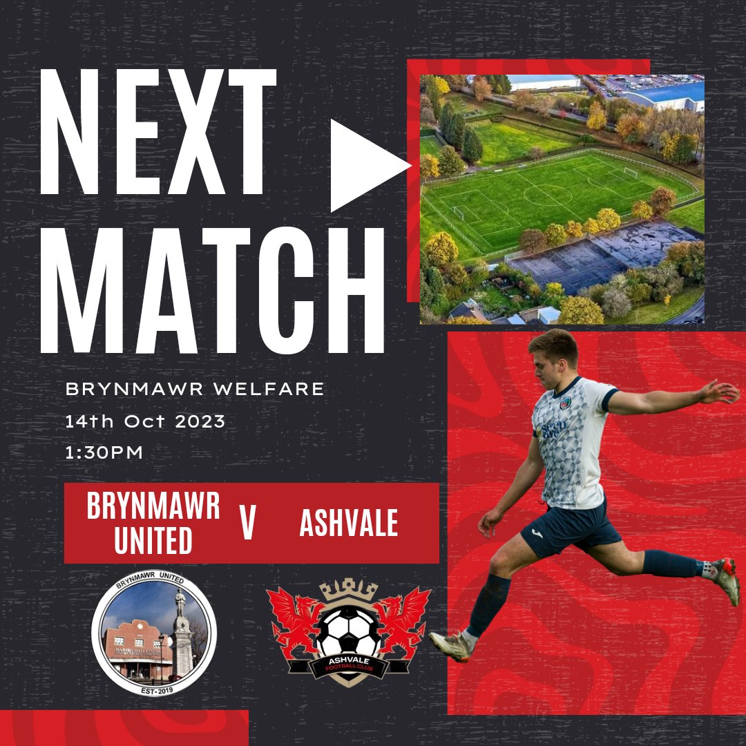 BrynmawrUnited's tweet photo. Next Match!

This Saturday, we are back in the league hosting @AshvaleFC, who currently sit 3rd in the league!

Should be another tough test for the lads!

As always, we're hoping to see a good turnout from the Ultras on the side ❤️

#UpTheMawr https://t.co/B0cwXI7NcC