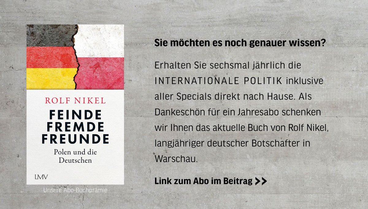Internationale Politik (@int_politik) on Twitter photo <a href="/Andreas__Rinke/">Andreas Rinke</a> <a href="/NikelRolf/">Rolf Nikel</a> Apropos Polen-Expertise: Als Dankeschön für ein IP-Jahresabo schenken wir Ihnen das aktuelle Buch von <a href="/NikelRolf/">Rolf Nikel</a> „Feinde, Fremde, Freunde: Polen und die Deutschen“. Mehr zum Angebot finden Sie hier: 👉 /4 internationalepolitik.de/de/abo-shop/ja… <a href="/Andreas__Rinke/">Andreas Rinke</a> <a href="/NikelRolf/">Rolf Nikel</a> Apropos Polen-Expertise: Als Dankeschön für ein IP-Jahresabo schenken wir Ihnen das aktuelle Buch von <a href="/NikelRolf/">Rolf Nikel</a> „Feinde, Fremde, Freunde: Polen und die Deutschen“. Mehr zum Angebot finden Sie hier: 👉 /4 internationalepolitik.de/de/abo-shop/ja…