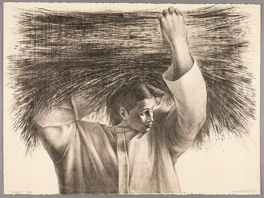 HARVEST, Charles White, 1964 #blackarthistory