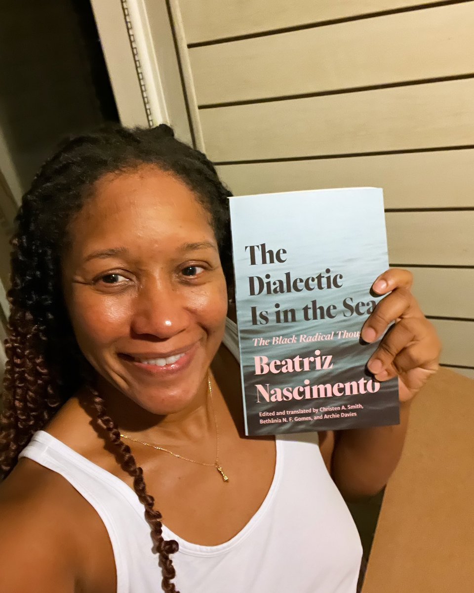 Came home from a long day to find this on my porch!! Y’all I’m elated!! FIVE YEARS OF HARD WORK and it’s finally here!! 🎉🎉🎉. The Dialectic is in the Sea. Thank you @BethaniaGomes9 @AOJDavies @PrincetonUPress!! I’m crying over here 😭😭