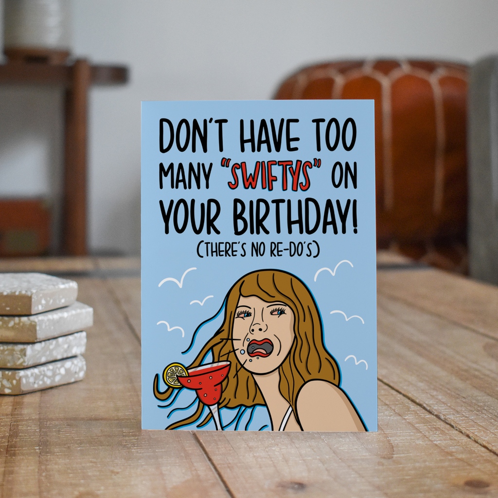 Unlike Taylor re-recording her 1989 album, you can't re-do your birthday night out, so watch how many 'swiftys' you have 🥴🍸️

👉🏼 teepeecreations.co.uk/product/taylor…

#teepeecreations #birthdaycard #taylorswift #swifties #swifty #1989 #1989album