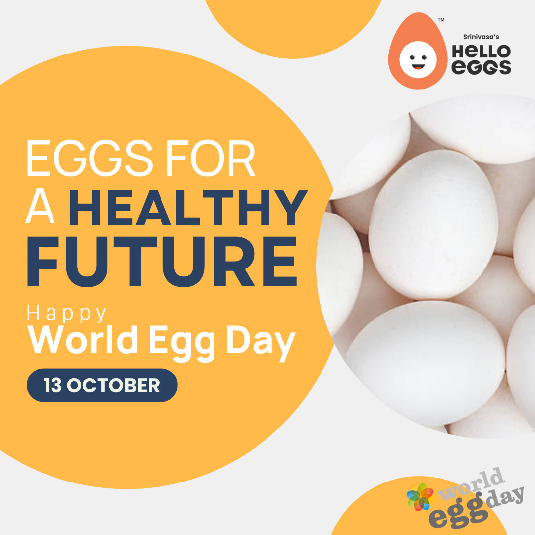 "Let's celebrate the incredible versatility of eggs on #WorldEggDay! 🥚🍳 Whether they're scrambled, fried, poached, or baked, eggs are the unsung heroes of our kitchens. How do you like your eggs? Share your favorite egg recipes today! 🍽️ #Eggcellent"

#helloeggs #WorldEggDay