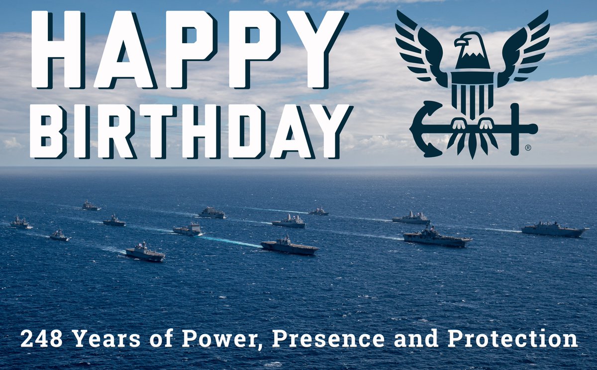 This year we celebrate 248 years of power, presence and protection. Just as the theme and graphic suggest, Task Force 76/3, historically, has operated in the Indo-Pacific region with these ideals in mind.

Happy 248th #birthday to The World's Greatest #Navy! https://t.co/aKhIxVMau6