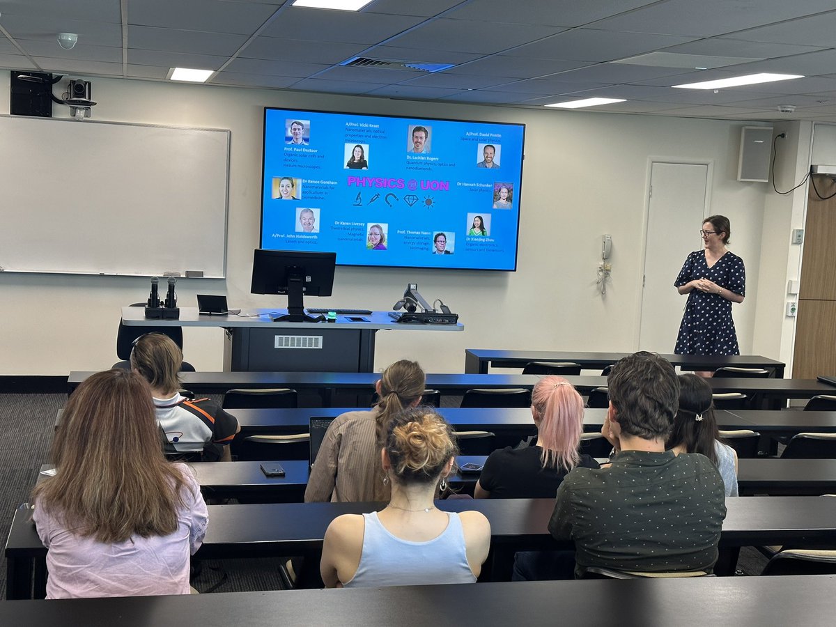 DrSoniyaYambem's tweet photo. It was an absolute pleasure to host @ausphysics ’s Women in Physics Lecturer 2023 @KarenLLivesey at @QUT.

We learnt a lot about magnetic 🧲 
nanoparticles. Thank you for visiting us. 

#WomenInSTEM #WomenInPhysics #womenInScience https://t.co/NATxSmsr3z
