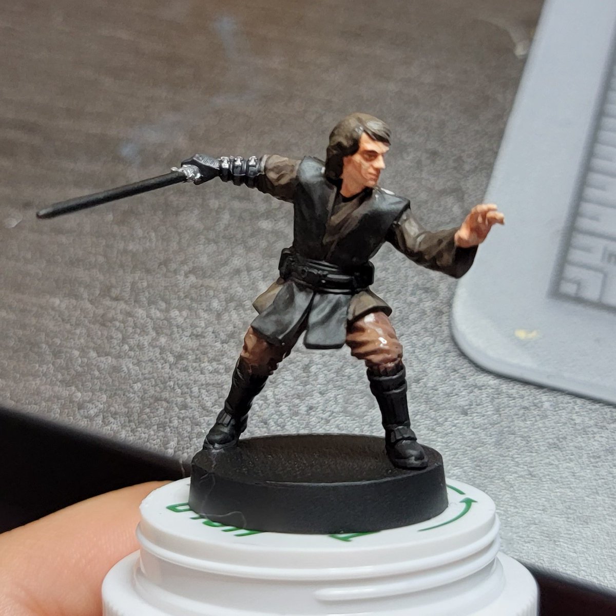 Anakin has his clothes painted! #hobbystreak day 64 #starwars #starwarslegion #starwarspainting #dungeonsanddragons #dnd #dndart #dndpainting #dndminiatures #paintingminiatures #miniatures #miniaturepainting #minipainting #ttrpg #rpg