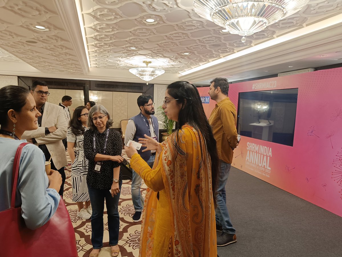 DeloitteIndia's tweet image. Japneet Kaur, Partner, Consulting, Deloitte India, and Aditya Agarwal, Director, Consulting, Deloitte India, conducted a masterclass on “GenAI for HR: The opportunities and challenges,” at SHRM India Annual Conference 2023.

#PeopleAnalytics #DataDrivenHR #HRAnalytics
