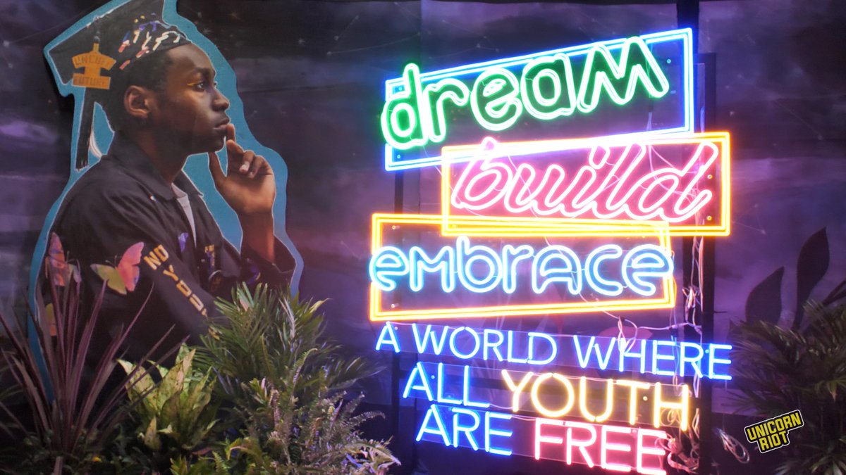 The #NoKidsInPrison traveling art installation highlights artwork from several cities across the U.S. along the theme of abolishing youth imprisonment; including art inspired by youth incarceration in Minneapolis driven by Target Corp.

Story &amp; Video: unicornriot.ninja/2023/nokidsinp…