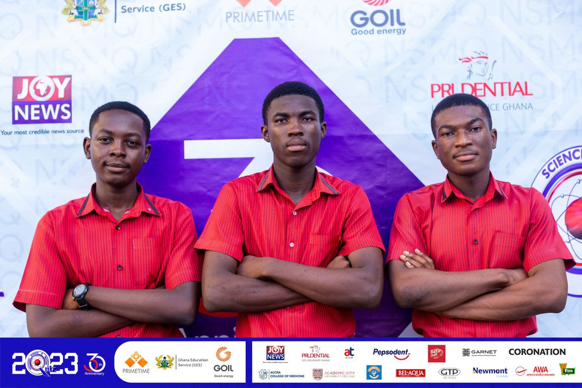 🔴⚫️Contest day is upon us! At midday today, we lock horns with Kumasi Academy and Mamfe Methodist Girls’ SHS at the Kumapley Auditorium, KNUST. Raise your banners! FOR ALL THE SAINTS! 🔴⚫️

#NSMQ2023 <a href="/NSMQGhana/">National Science & Maths Quiz</a>