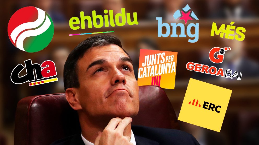 jaimedeolano's tweet photo. Que no te engañen los palmeros de siempre:

🔻Todos los partidos que atacan, rechazan y/o no respetan la Constitución, TODOS (Sumar, ERC, Bildu, JxCat, BNG…), son socios de @sanchezcastejon … pero el @PSOE pretende aparentar ser garante de la Constitución

¡No cuela, Pedro! https://t.co/6aRJDxUot8