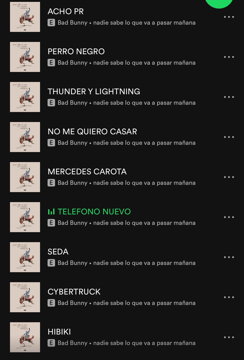 las mejores canciones del disco de bad bunny y solo lo he escuchado una vez