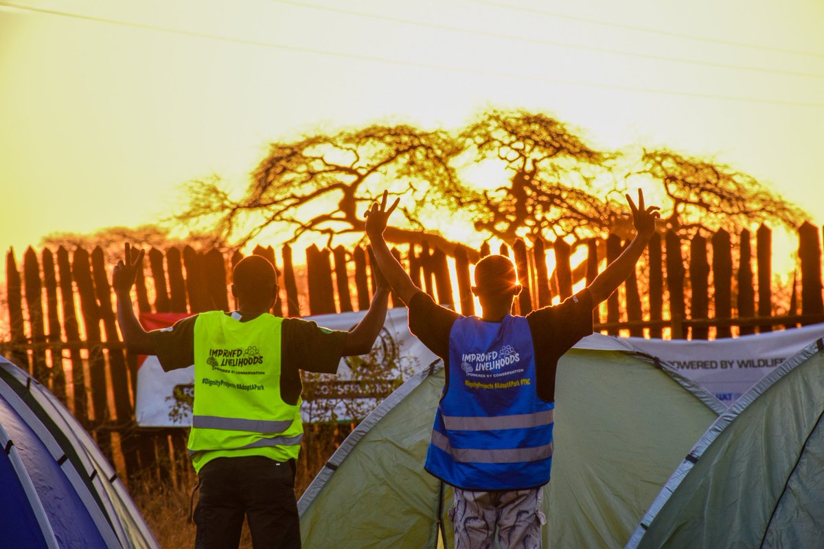 SUSOyouth's tweet photo. Good morning from our camp in Amboseli, where the sunrise paints the sky with hope for a day dedicated to improving livelihoods through conservation. 🌅🌿  Youth inclusion in conservation is sustainable development @Nature_Africa 
#ImprovedLivelihoods
#PoweredByConservation https://t.co/IGYxvAZAnv
