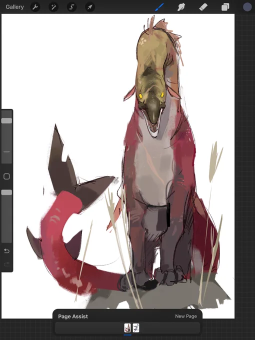 More of that salmon dragon I gotta figure out a name for him 