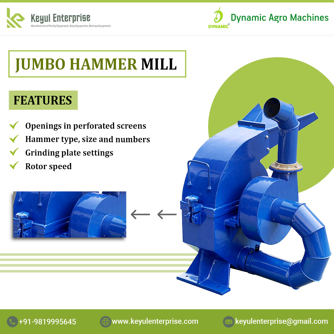 KeyulEnterprise's tweet image. Introducing our new Jumbo Hammer Mill This powerful mill can crush materials into fine powder with its hammers and screens.

📲: +91 9819995645
🌐: keyulenterprise.com
📧: keyulenterprise@gmail.com

#pulverizer #sizereduction #powderizing #materialsprocessing #JumboHammerMill