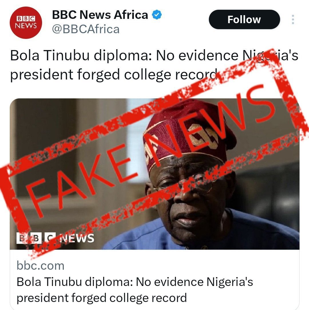 @BBCAfrica @Slum2School @josh_akinyemi @nkechinna Stop spreading fake news