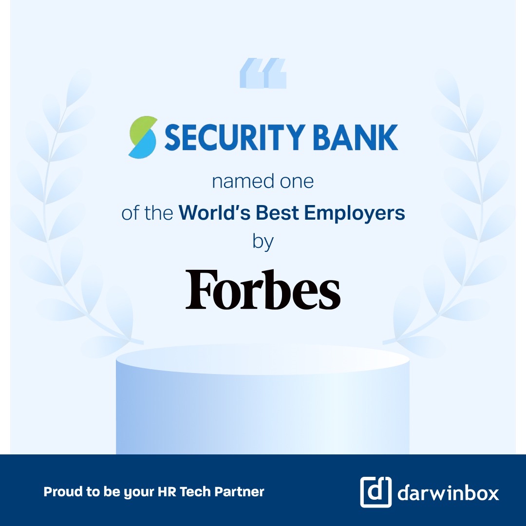 🏆Congratulations Security Bank Corporation on being named one of the world's best employers! Your commitment to creating an exceptional workplace is inspiring. We're proud to be associated with you and look forward to future success! #HRTechPartners #Darwinbox #SecurityBank