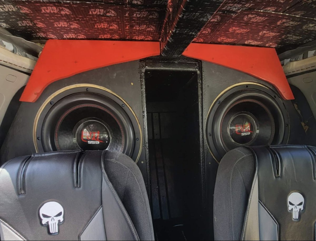 SSAudio's tweet photo. Michael P. with a sick #SSAEvil wall build!!
https://t.co/F2SP9lfJpi 

SSA-where we show off what our #SSAfamily made, not what we made off our customers.  Quality &amp; customer service over hype. Financing available.
#thatsthessadifference #ssaudio #Soundsolutionsaudio #caraudio https://t.co/Oay7LJIeax
