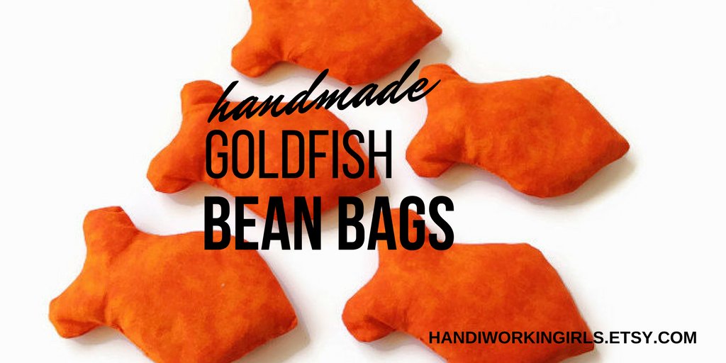 HandiworkinG's tweet photo. Bright Orange Goldfish Shaped Bean Bags (set of 5) for Fish Pa by HandiworkinGirls https://t.co/fB62Oiqhb8 #SMILEtt23 #handmade #gifts #tossgame https://t.co/rbtzUp7OHA