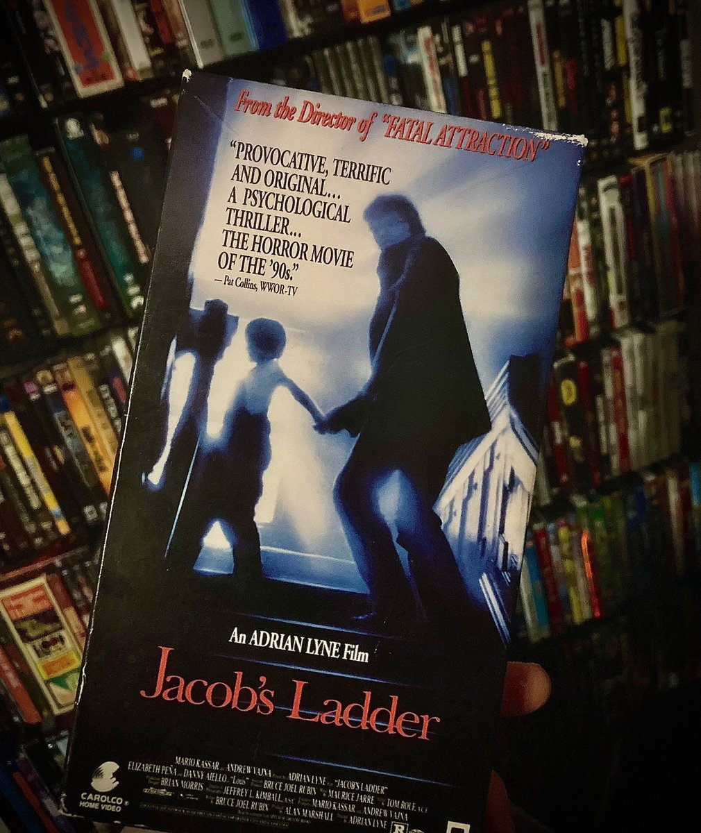 What 90s horror film reflects real-world horror? My pick is Jacob’s Ladder, a film that deals with the horror of war. Every watch of this film scares the hell out of me. #jacobsladder #90sHorror #isod90s #insearchofdarkness #adrianlyne #vhscollector #vhscollection #horrormovies