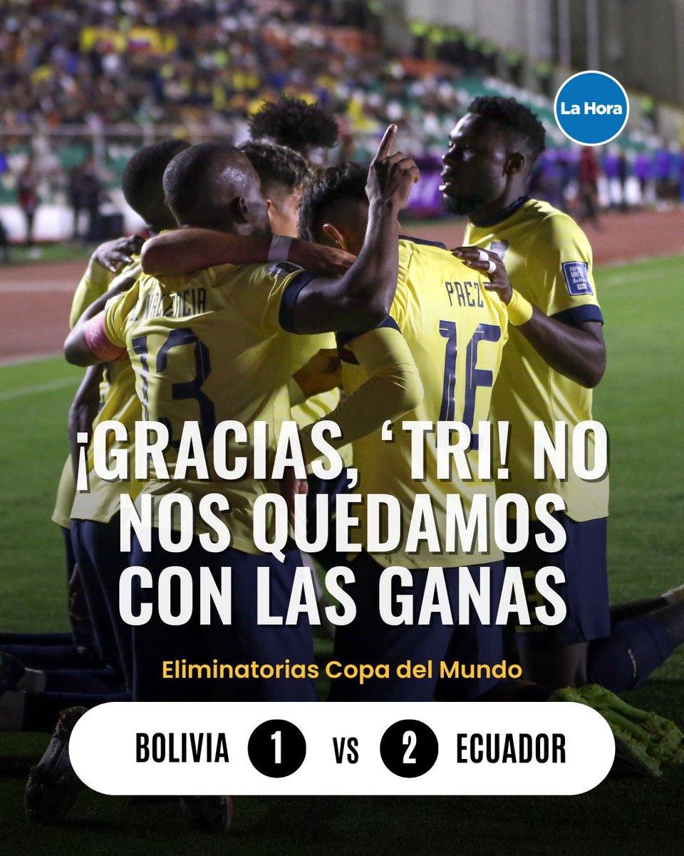 Con sufrimiento, Ecuador consiguió el triunfo de visita ante Bolivia. Kendry Páez y Kevin Rodríguez marcaron los goles del triunfo. La ‘Tri’ suma sus tres primeros puntos en la tabla de eliminatorias. ⚽️ Más detalles 👉🏻 bit.ly/3PUhLQr