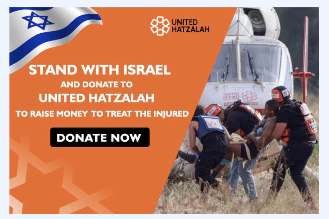 In their ongoing lifesaving operations throughout Israel, <a href="/UnitedHatzalah/">United Hatzalah</a> volunteers have treated over 2,200 people, including soldiers. 

Support them here-&gt;
israelrescue.org/campaign/israe…