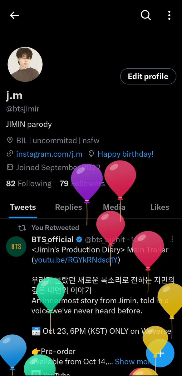 btsjimir's tweet photo. Happy birthday to me! 🎈🎂 https://t.co/gEq2Y4IT87