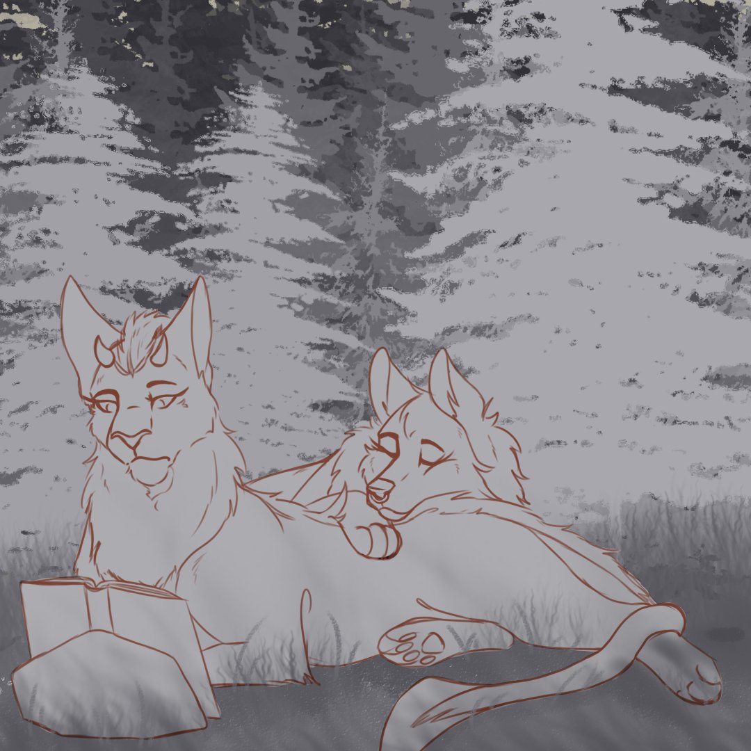 Wolf01Ghost's tweet photo. ¨It's comforting to see Milena reading a book, enough to make me sleep next to her or on her¨

#Myoc #myart #furryart #furryartist #Abrahell https://t.co/vJnL3xLSdw