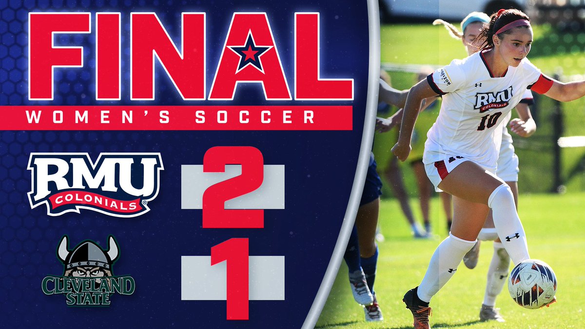 RMUWSoccer's tweet photo. ANOTHER BIG CONFERENCE WIN‼️

#BobbyMo | 🔵⚽️🔴 | #RMUnite #HLWSOC https://t.co/QOReYN6JLi