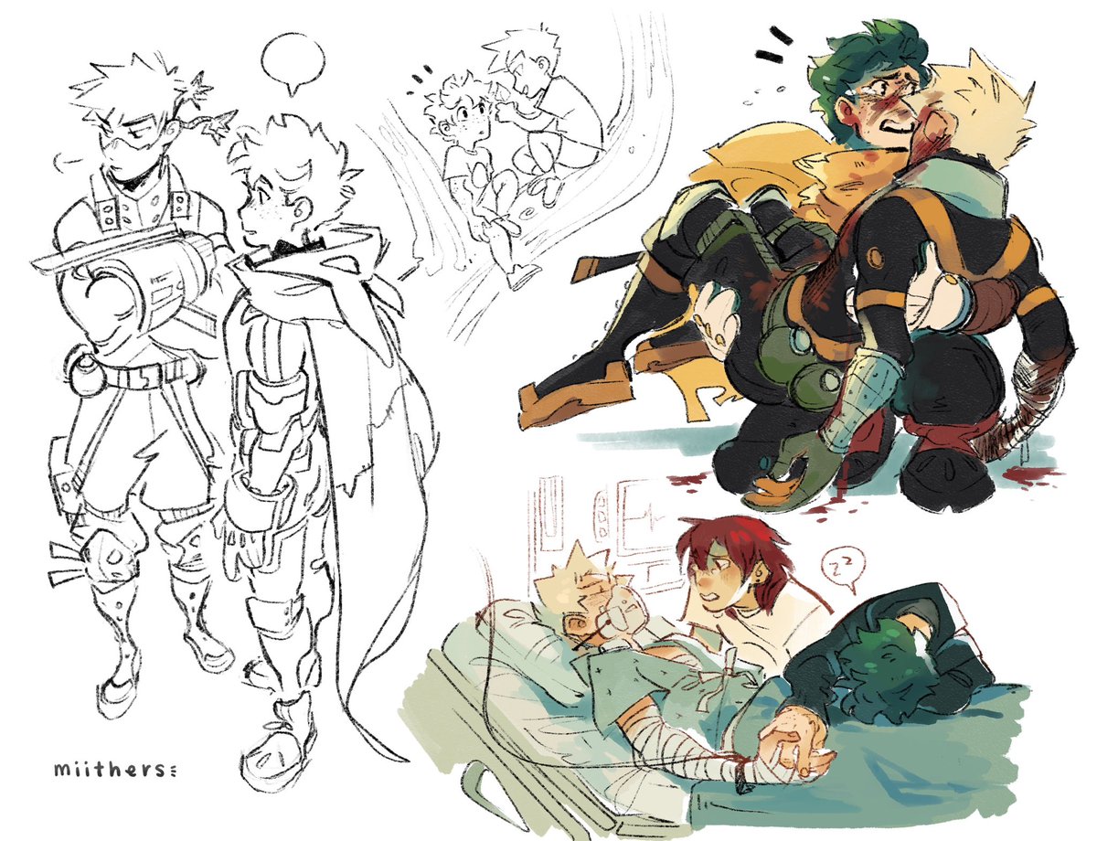 they care about him. so. much.

#mha #bnha #MHAspoilers #MHA403 #bkdk #krbkdk