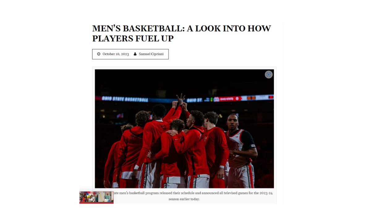 Dietetics and Nutrition at Ohio State (@meddietosu) on Twitter photo In case you missed it, check out the article in The Lantern where sports performance dietitian & preceptor <a href="/SeanMohneyRD/">Sean Mohney</a> talks about fueling the OSU men's basketball team π
thelantern.com/2023/10/mens-bβ¦ In case you missed it, check out the article in The Lantern where sports performance dietitian & preceptor <a href="/SeanMohneyRD/">Sean Mohney</a> talks about fueling the OSU men's basketball team π
thelantern.com/2023/10/mens-bβ¦